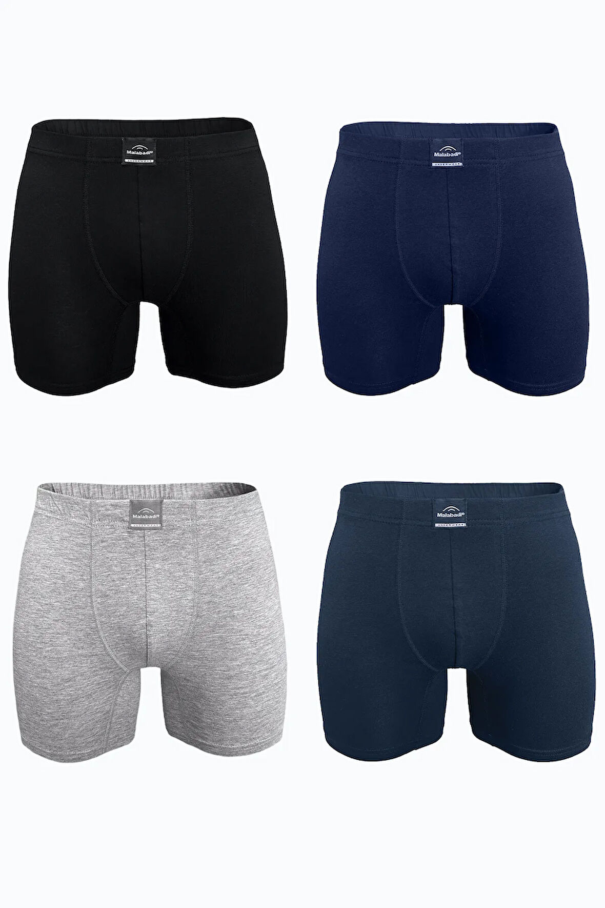 Erkek Füme 4 lü Premium Collection Modal Uzun Boxer 4M250