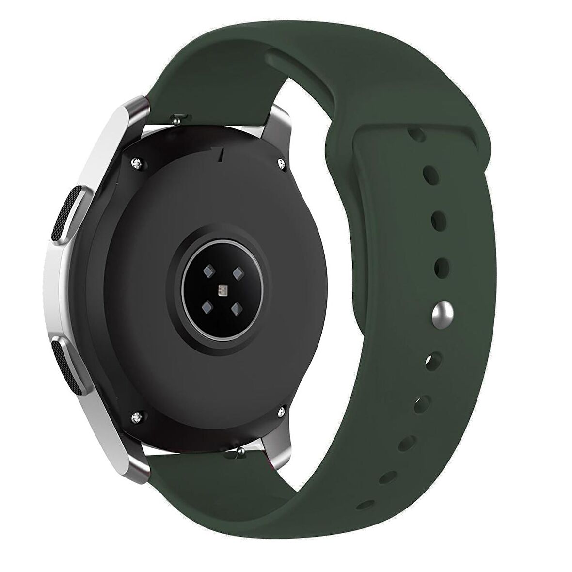 Samsung Galaxy Watch 4 5 Pro 6 40 42 43 44 45 46 47 Mm Uyumlu Kordon (20 Mm) Silikon Kordon Kayış