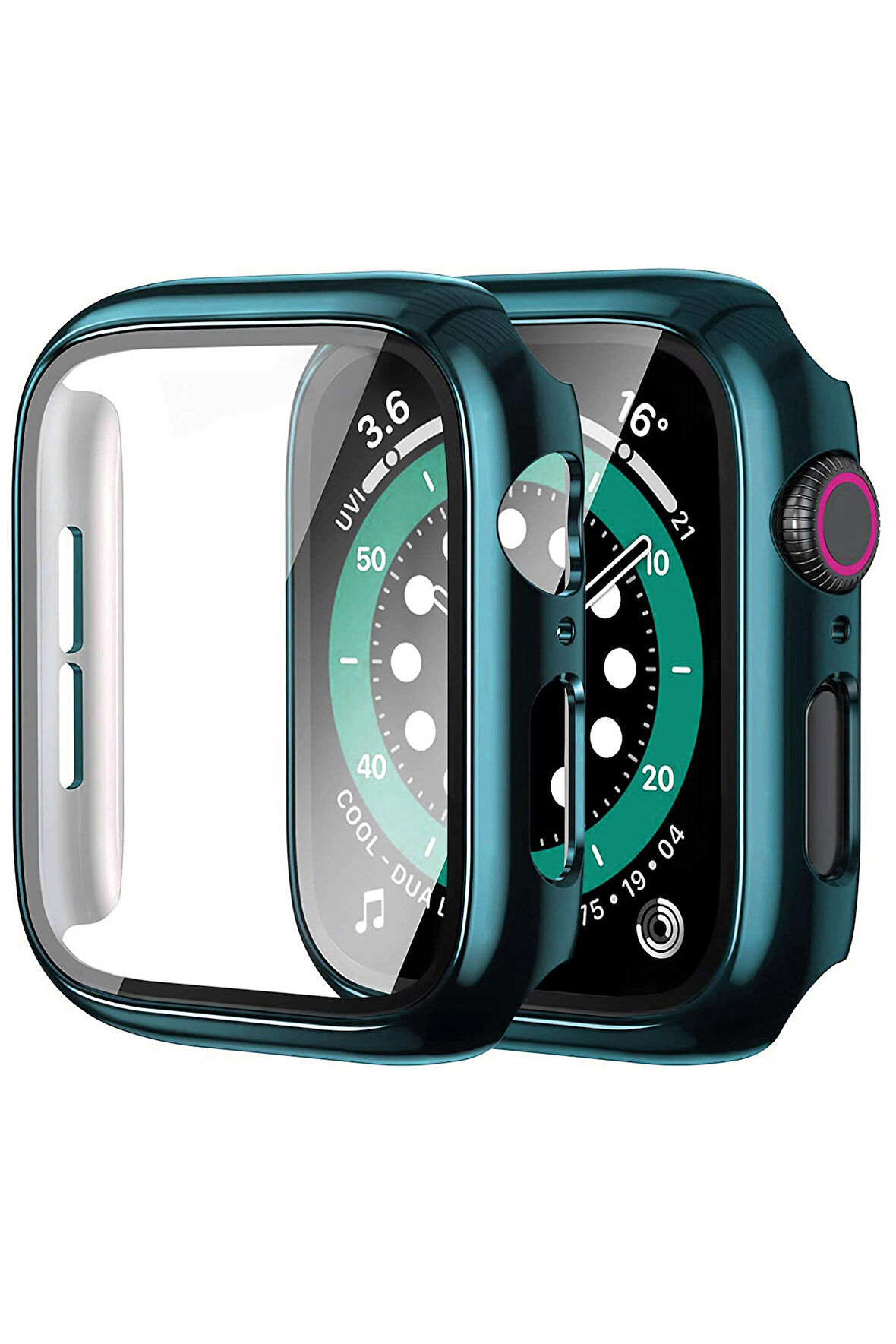 Apple Watch Seri 8 41mm Uyumlu Ekran Kasa Koruyucu Kapak Apple Watch 8 41mm 360 Koruma Kılıfı