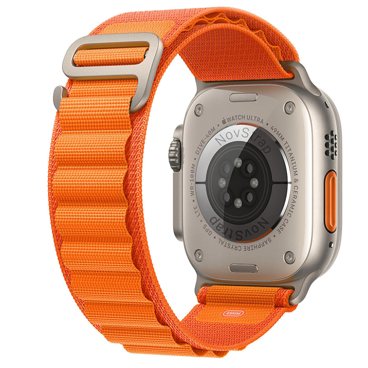 NovStrap Apple Watch Series 6 44mm ile Uyumlu Kordon Alpine Loop Tasarım Kordon Kayış