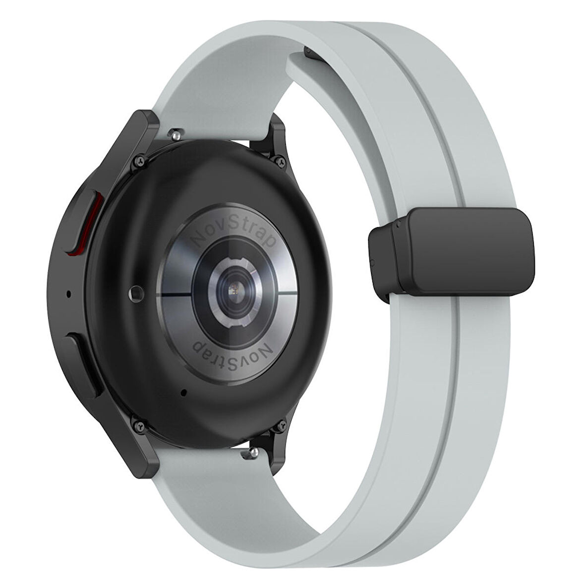 NovStrap Huawei Watch Gt2 Gt3 46mm Gt3 Se Gt3 Pro Gt2 Pro Gt 2e Uyumlu Kordon Magnet Tokalı Silikon