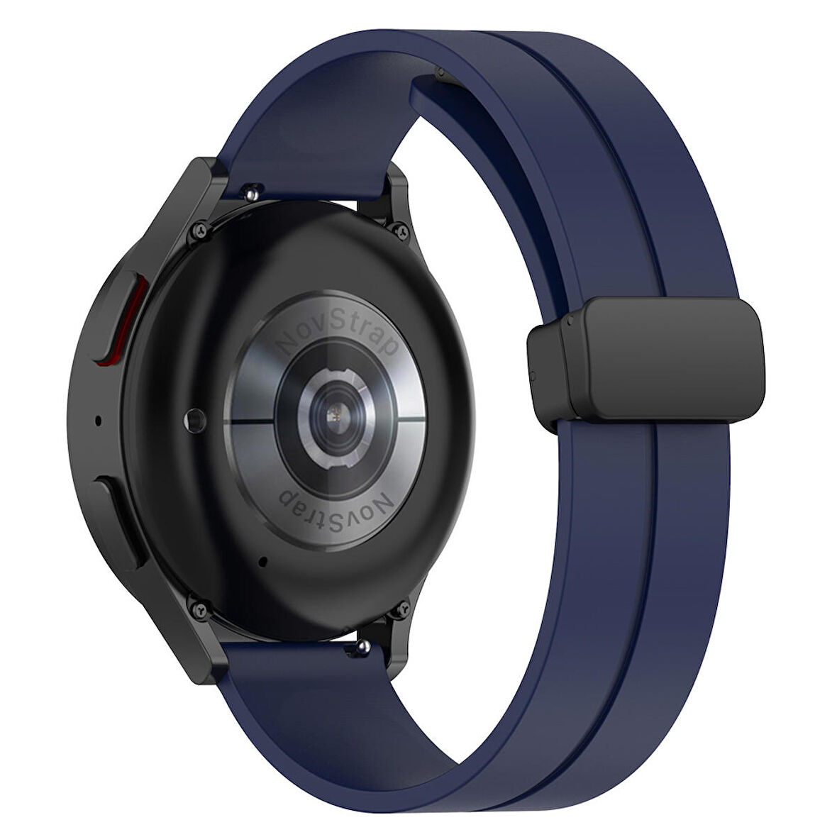 NovStrap Huawei Watch Gt2 Gt3 46mm Gt3 Se Gt3 Pro Gt2 Pro Gt 2e Uyumlu Kordon Magnet Tokalı Silikon