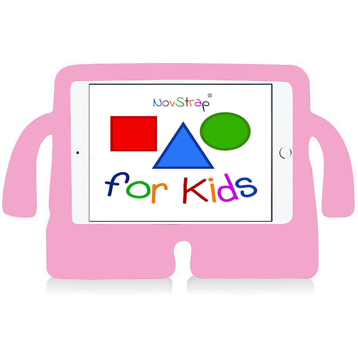 NovStrap Apple iPad Pro 11 2022 2021 2020 2 3 4 Nesil Uyumlu Kılıf Silikon Kollu Çocuk Tablet Kılıfı
