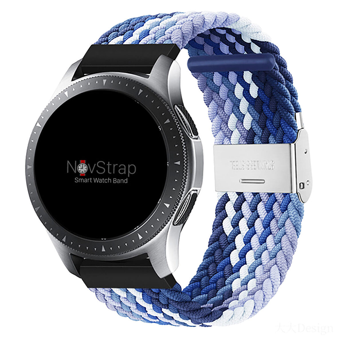 NovStrap Honor Magic Watch 2 46mm ile Uyumlu Kordon Kayış (22mm) Flexible Elastik Örgü Kayış