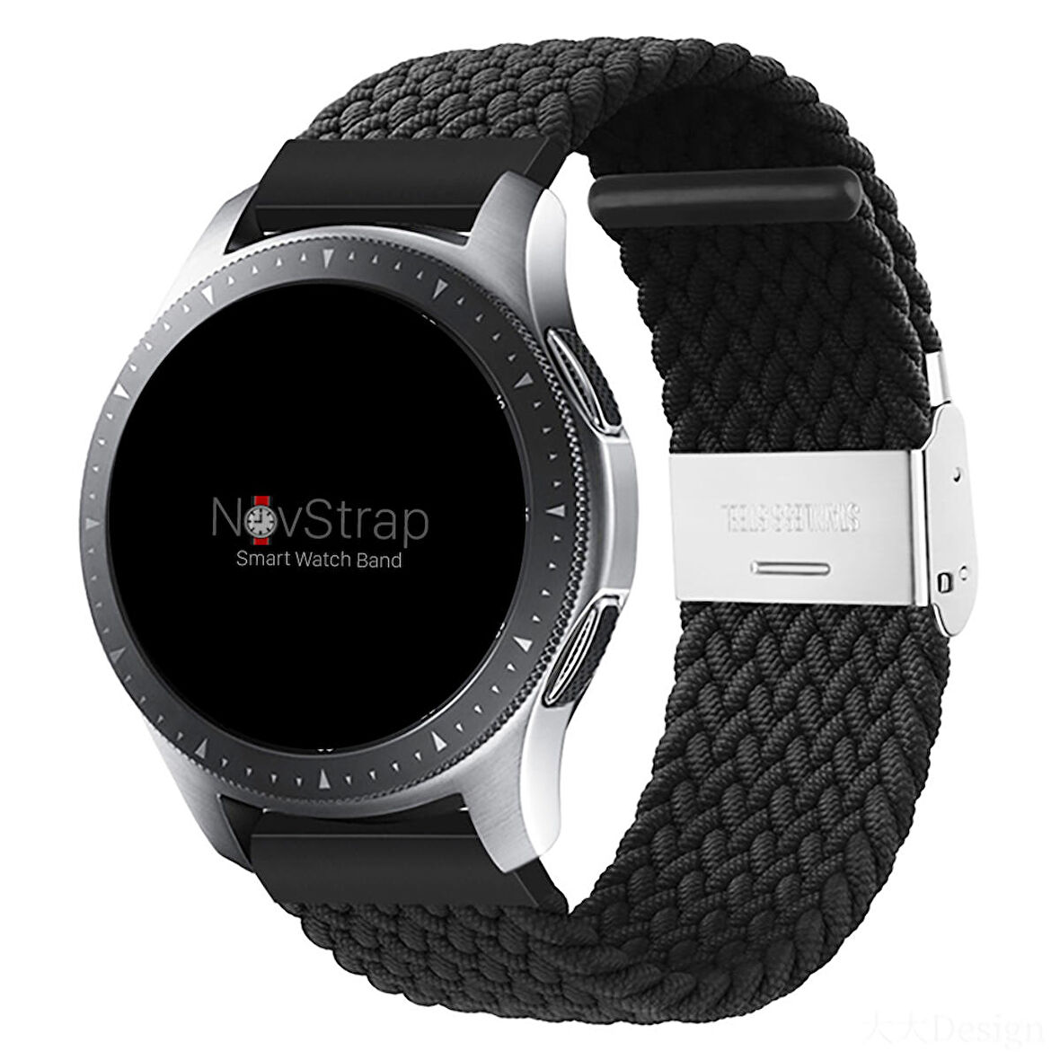 NovStrap Honor Watch GS Pro ile Uyumlu Kordon Kayış (22mm) Flexible Elastik Örgü Kayış