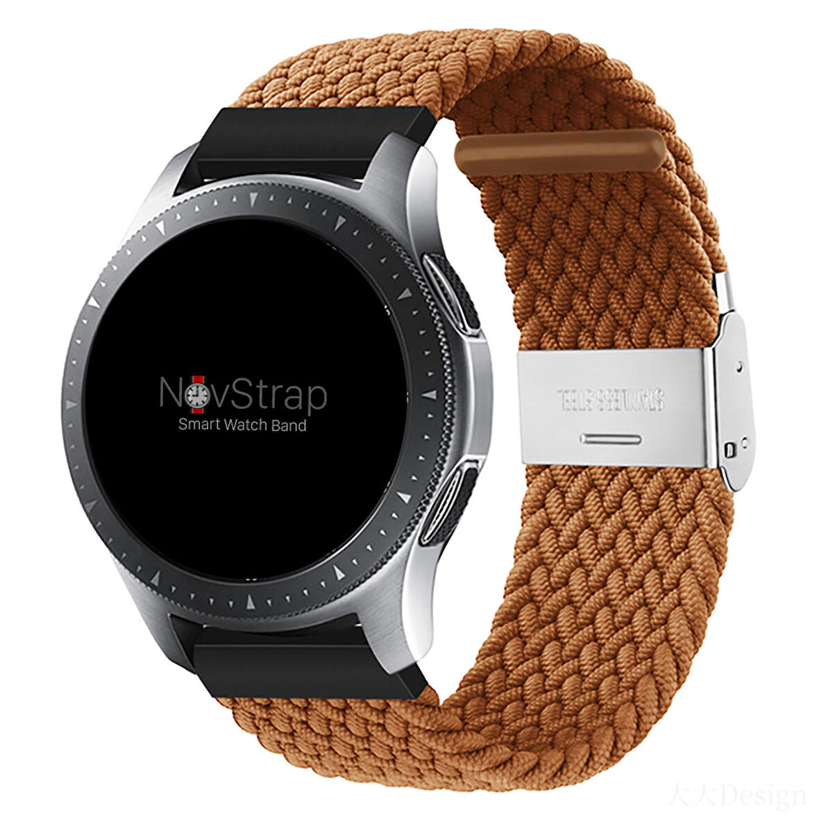 NovStrap Huawei Watch GT2 Pro 46mm ile Uyumlu Kordon Kayış (22mm) Flexible Elastik Örgü Kayış
