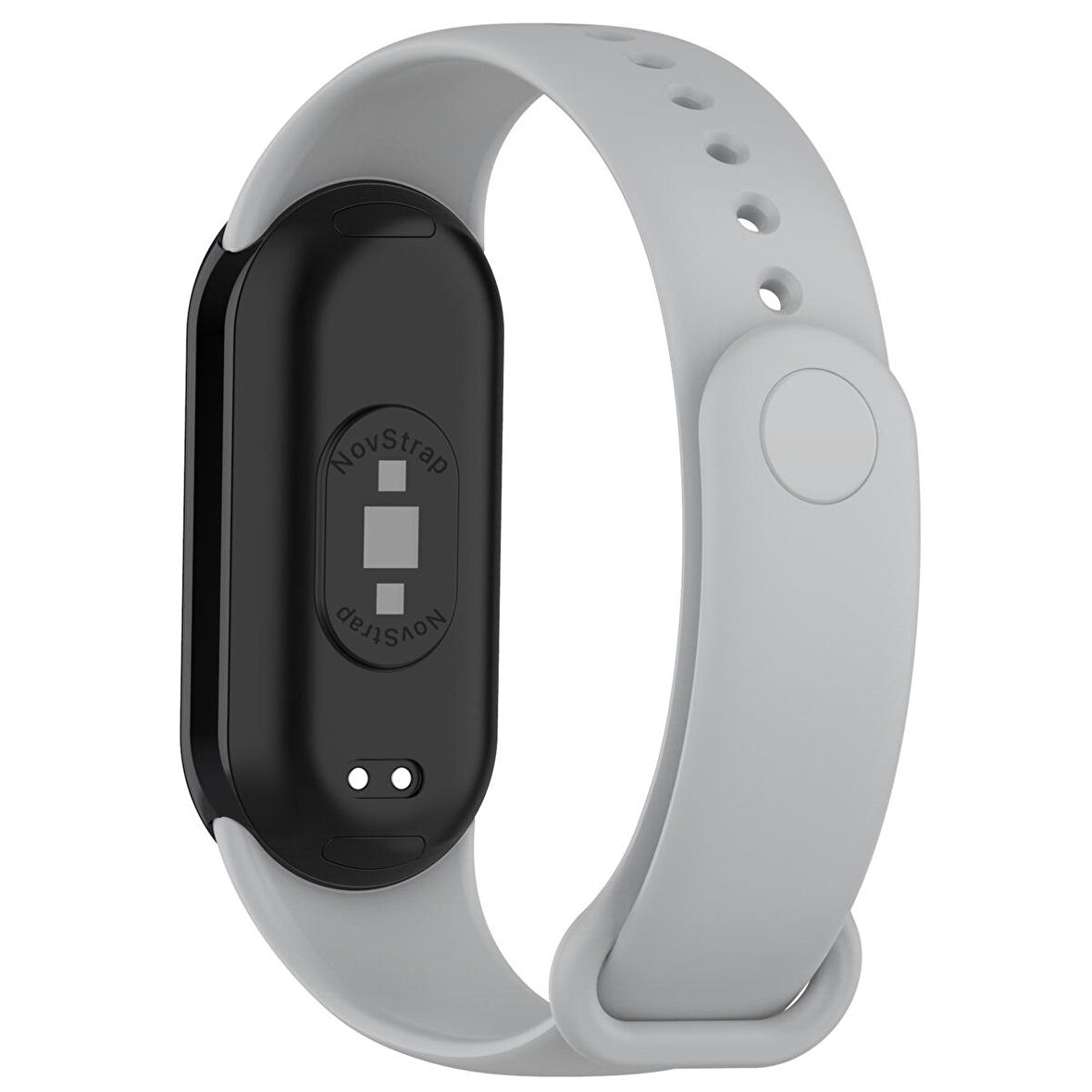 NovStrap Xiaomi Mi Band 8 Uyumlu Kordon 1-1 Tam Uyumlu Klasik Jel Silikon Miband 8 Kordon Kayış
