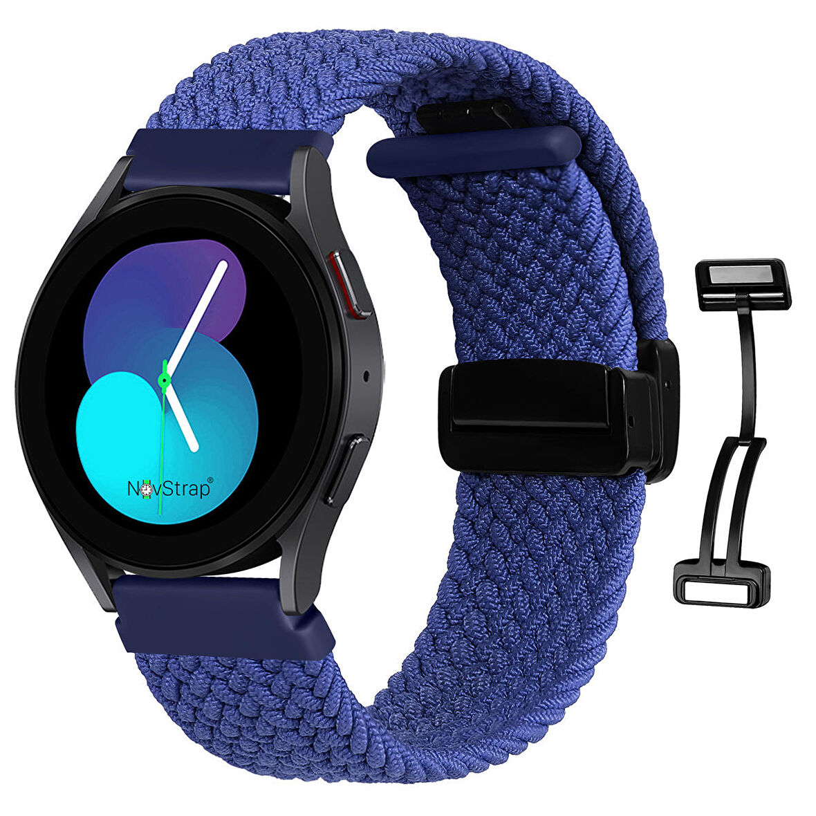 NovStrap Xiaomi Mi Watch Uyumlu Kordon Kayış (22mm) Flexible Örgü Magnet Tokalı Kordon