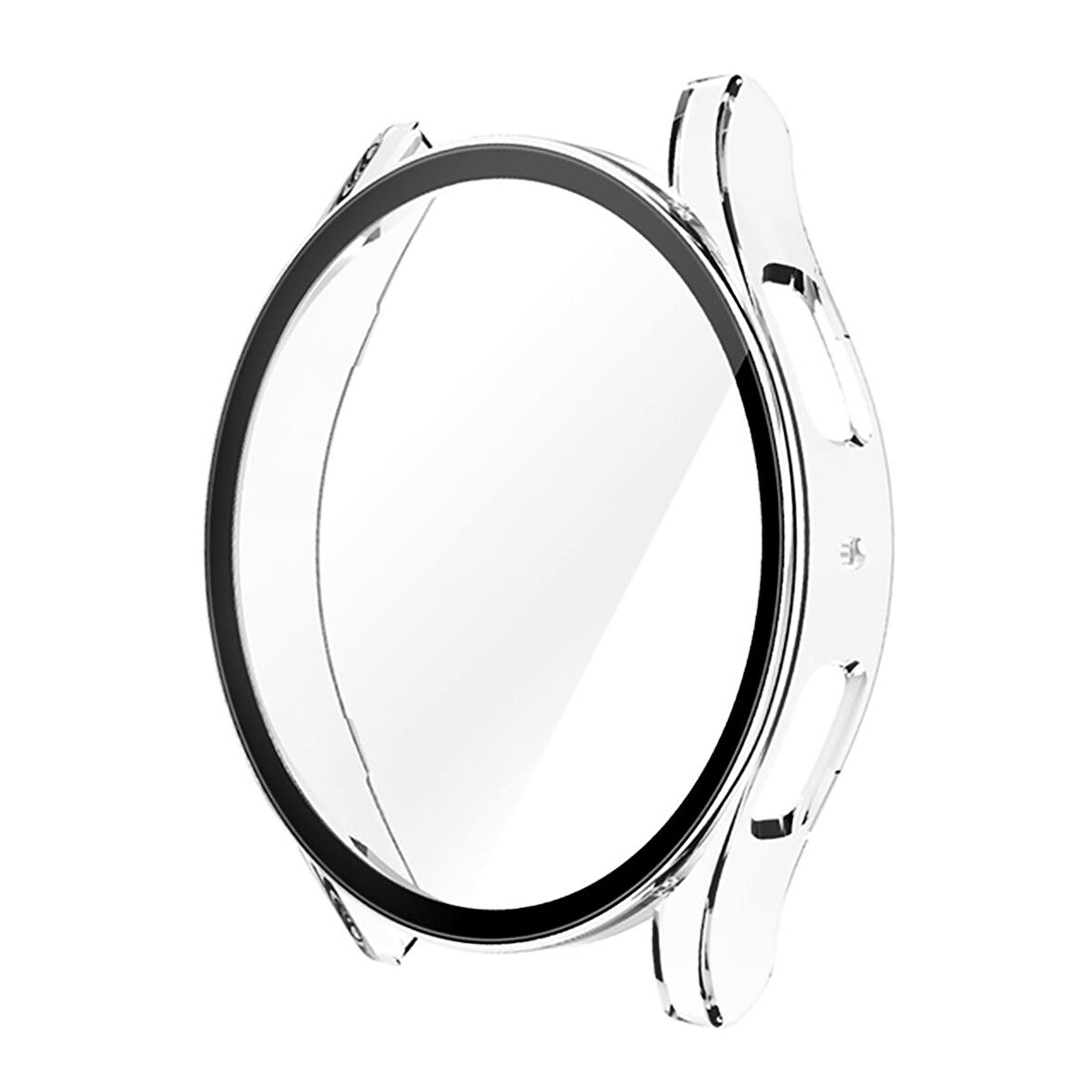 NovStrap Samsung Galaxy Watch 6 Seri 40mm ile Uyumlu Ekran Koruyucu Cam ve Kasa Koruyucu Sert PC