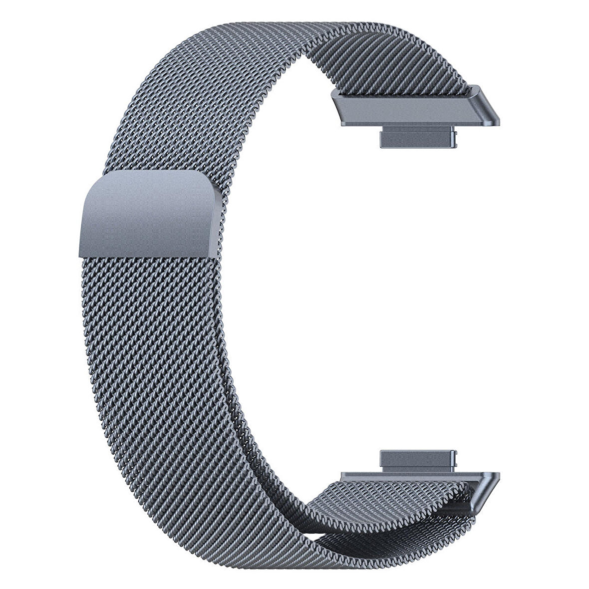 NovStrap Huawei Watch Fit 2 ile Uyumlu Kordon Kayış Metal Hasır Kordon