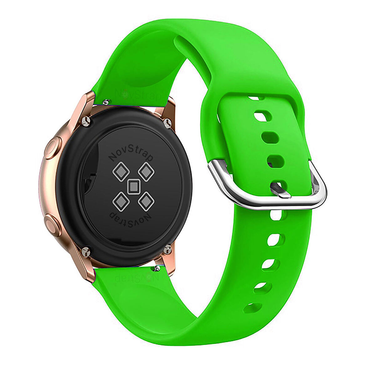 NovStrap Huawei Watch GT4 41mm ile Uyumlu Kordon (18mm Pimli) Yumuşak Jel Silikon Kordon Kayış