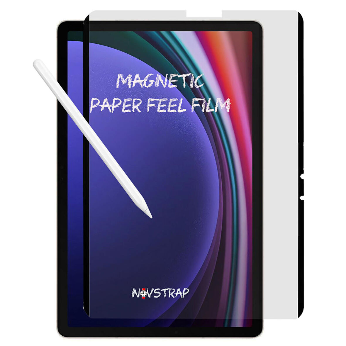 NovStrap Samsung Galaxy Tab S9 11" Sm-X710 ile Uyumlu Mıknatıslı Tak Çıkar Paper Like Ekran Koruyucu