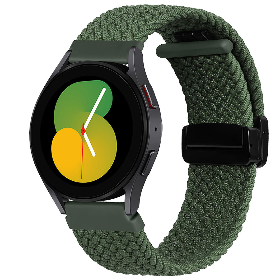 NovStrap Huawei Watch GT4 41mm ile Uyumlu Kordon (18mm Pimli) Flexible Örgü Magnet Tokalı Kayış