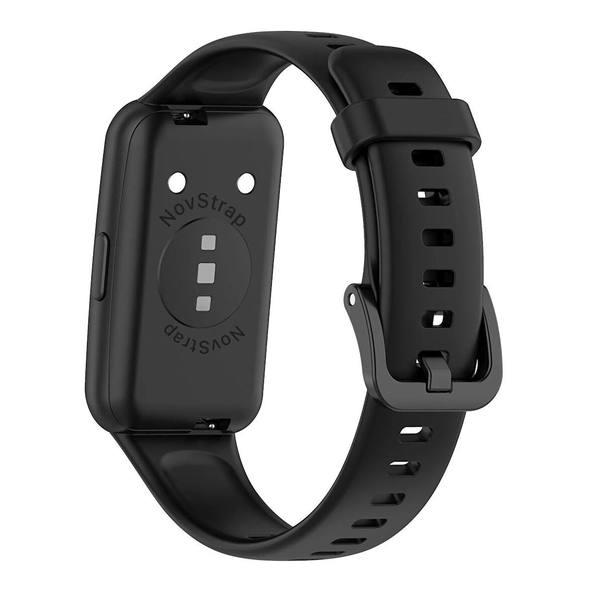 NovStrap Huawei Band 7 ile Uyumlu Kordon Tam Uyumlu Pimli Liquid Silikon Kordon Kayış