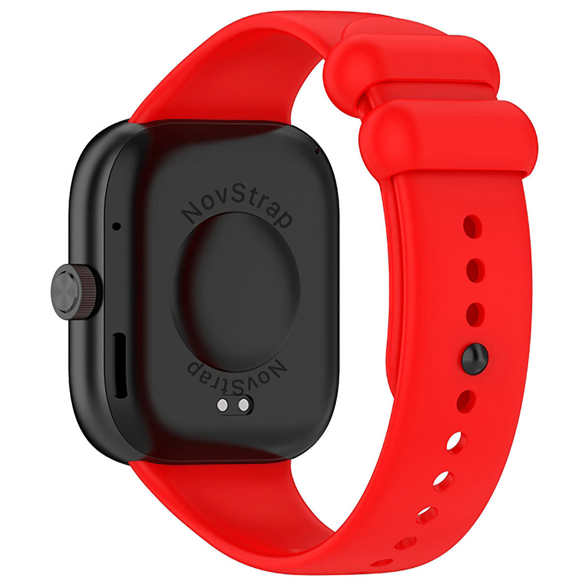 NovStrap Xiaomi Redmi Watch 4 ile Uyumlu Kordon Kayış Yumuşak Silikon Klasik Kordon
