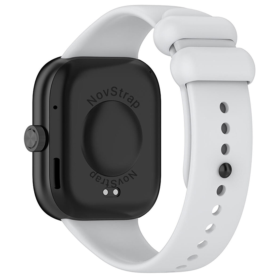 NovStrap Xiaomi Redmi Watch 4 ile Uyumlu Kordon Kayış Yumuşak Silikon Klasik Kordon