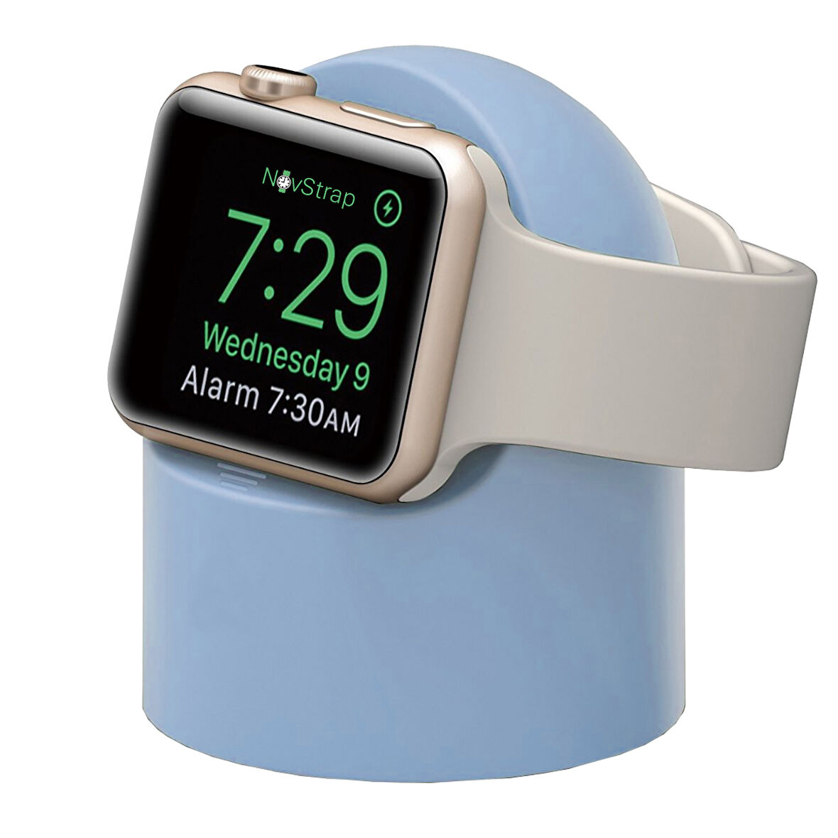 NovStrap Apple Watch Tüm Seriler ile Uyumlu Masaüstü Şarj Standı Silikon Dock