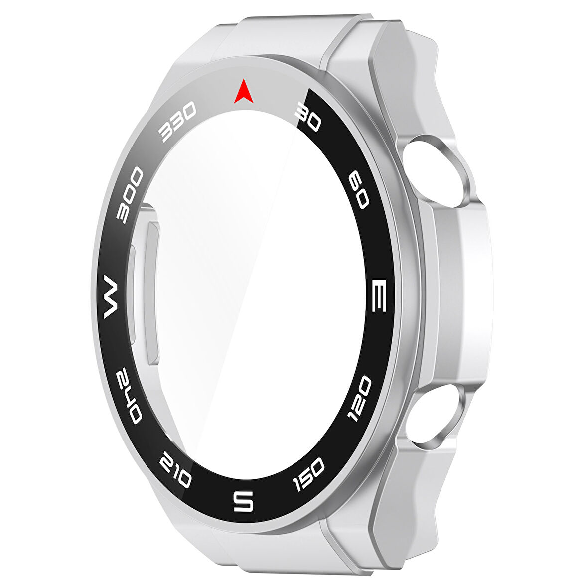 NovStrap Huawei Watch Ultimate ile Uyumlu Ekran Koruyucu Cam ve Kasa Koruyucu Kılıf Sert Pc