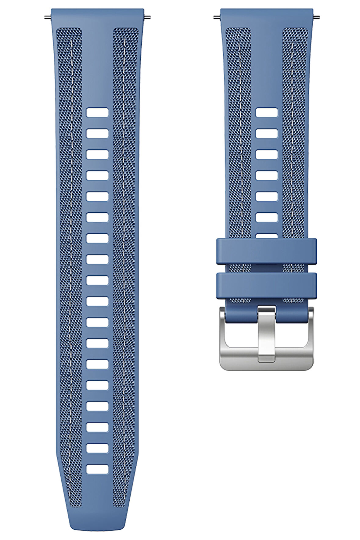 NovStrap Honor Magic Watch 2/Gs Pro 46mm/Gs3 ile Uyumlu Kordon (22mm) Hybrid Dikişli Kumaş Silikon