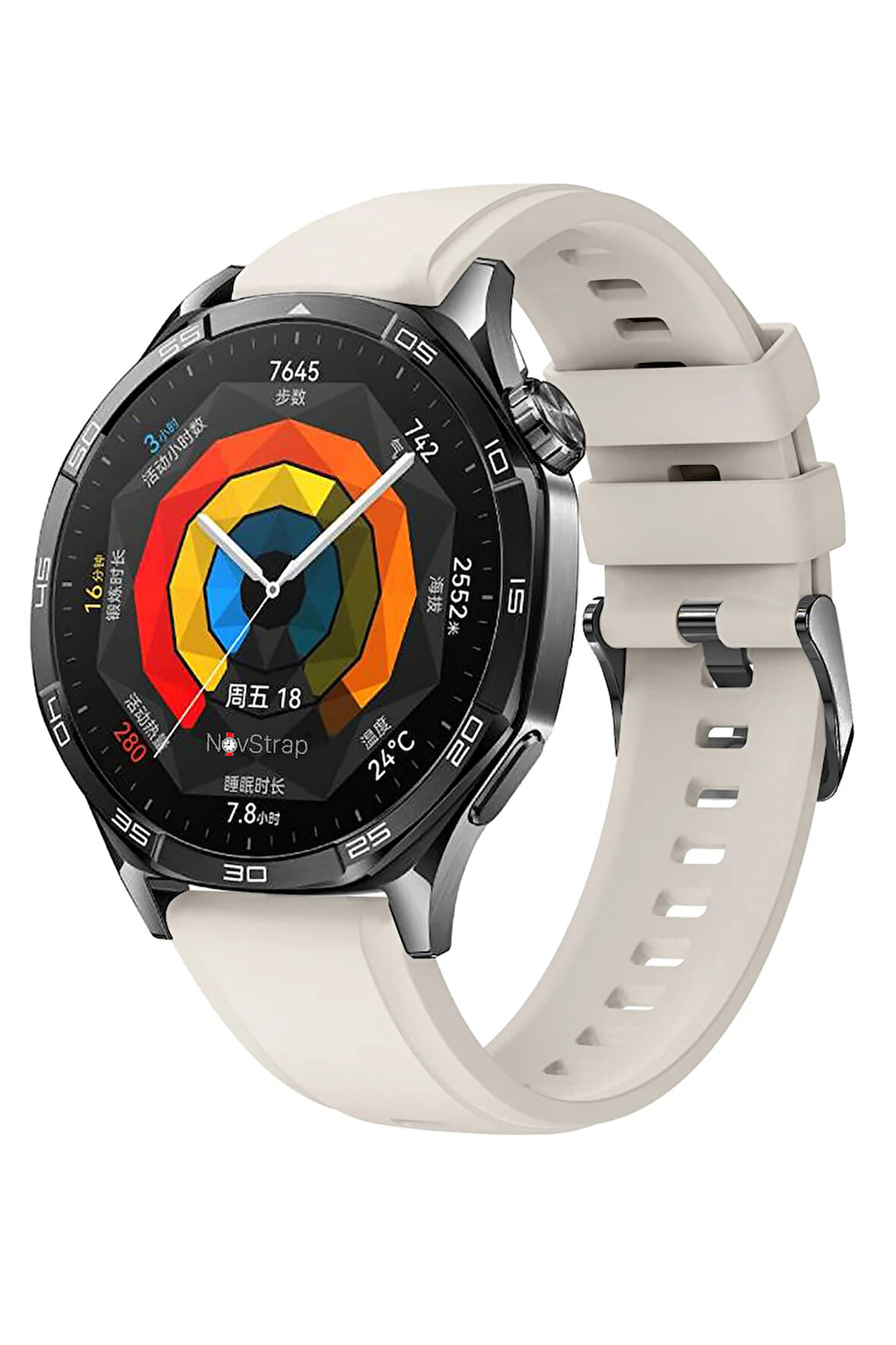 NovStrap Huawei Watch Gt5 46mm Gt5 Pro Gt4 46mm Gt3 46mm Gt3 Pro Se Gt2 ile Uyumlu Kordon 22mm Easy Band Lansman Silikon Kayış