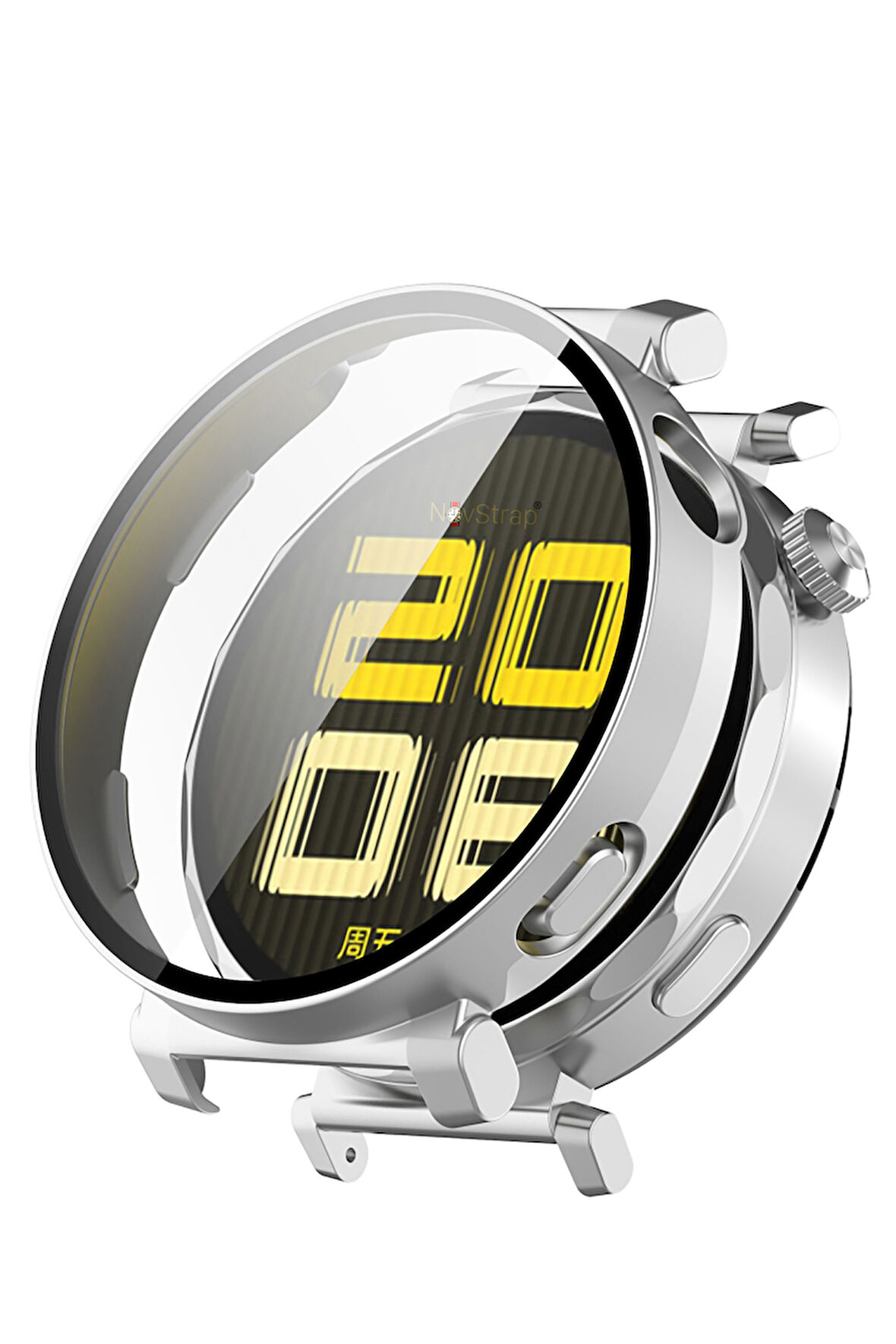 NovStrap Huawei Watch Gt5 41mm ile Uyumlu Ekran Koruyucu Cam ve Kasa Koruyucu Kılıf Sert Polikarbon