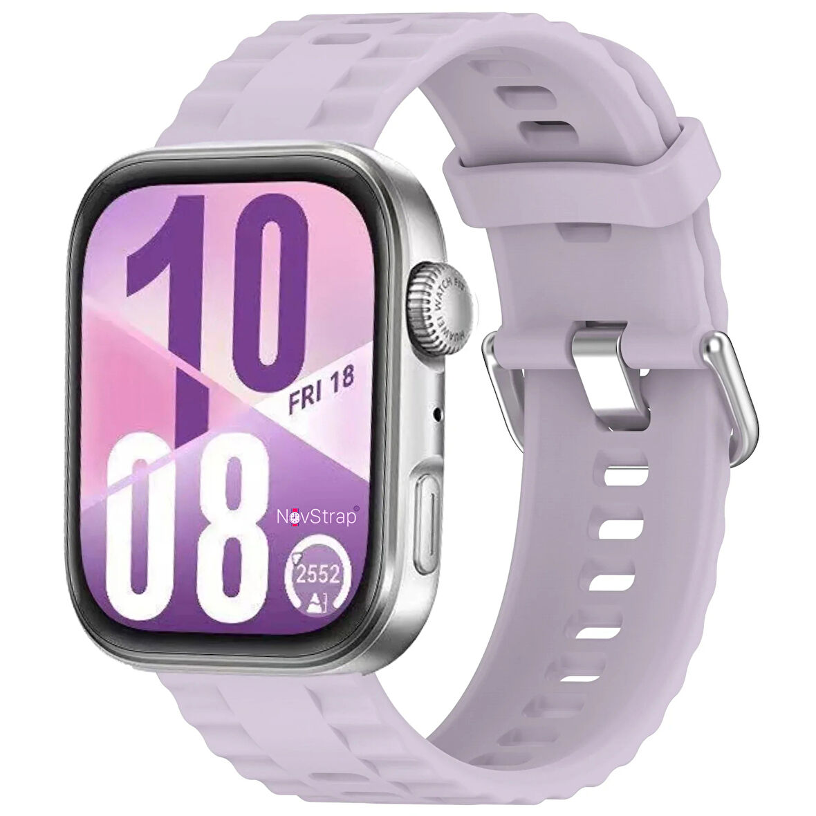 NovStrap Huawei Watch Fit 4 Pro/Fit 4/Fit 3 ile Uyumlu Kordon Tam Uyumlu Pimli Lansman Silikon Kayış