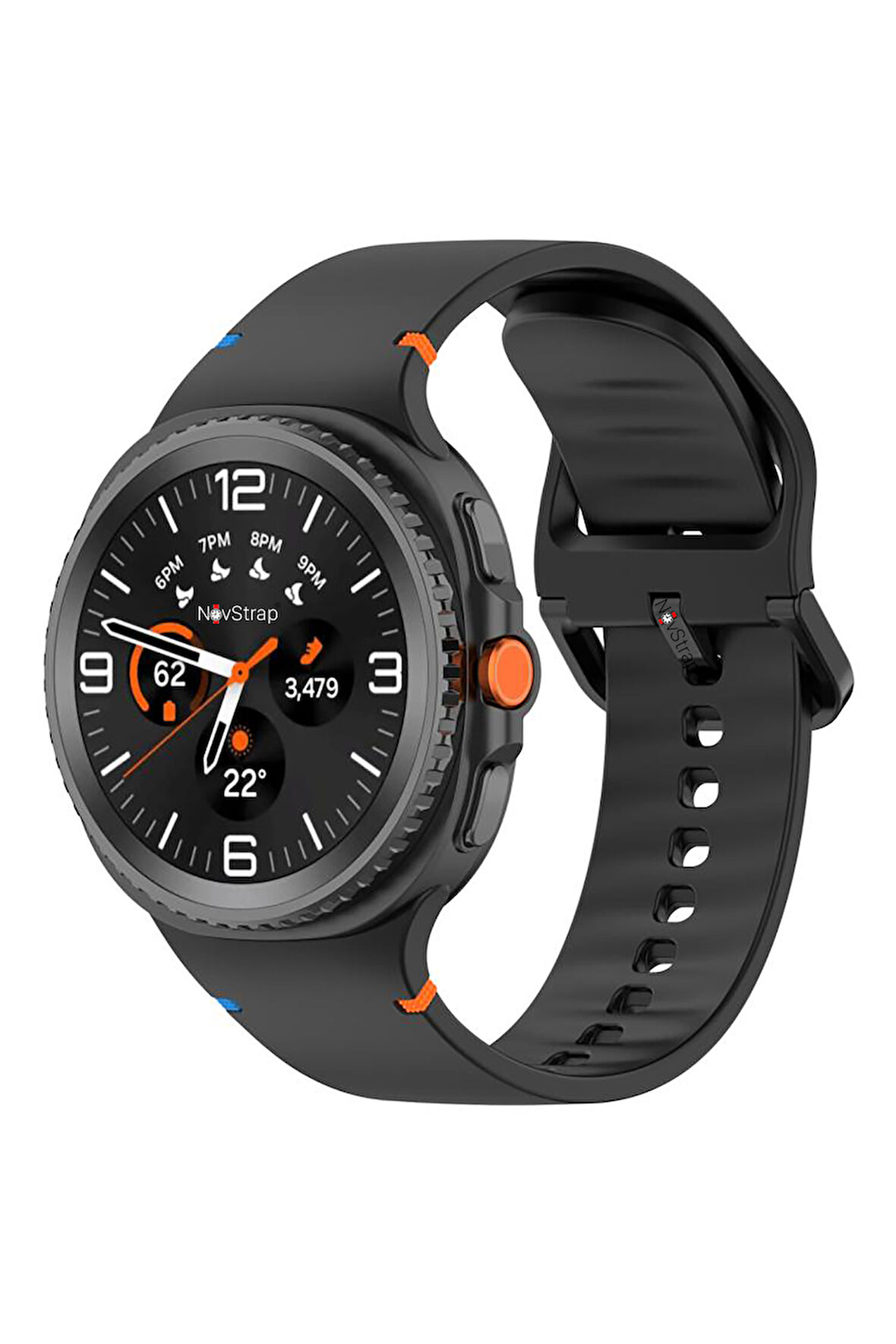 NovStrap Samsung Galaxy Watch 8 40mm 44mm Classic 46mm ile Uyumlu Kordon Lansman Silikon Kayış