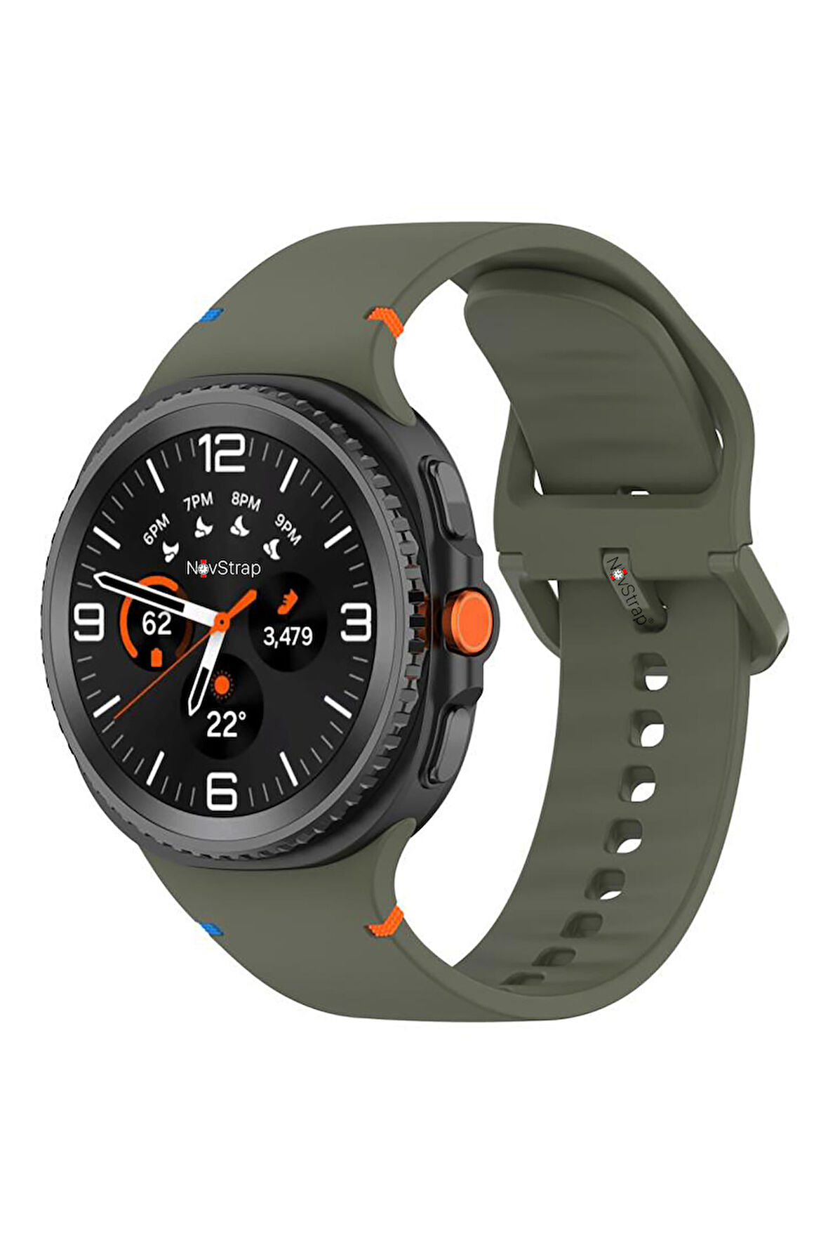 NovStrap Samsung Galaxy Watch 8 40mm 44mm Classic 46mm ile Uyumlu Kordon Lansman Silikon Kayış