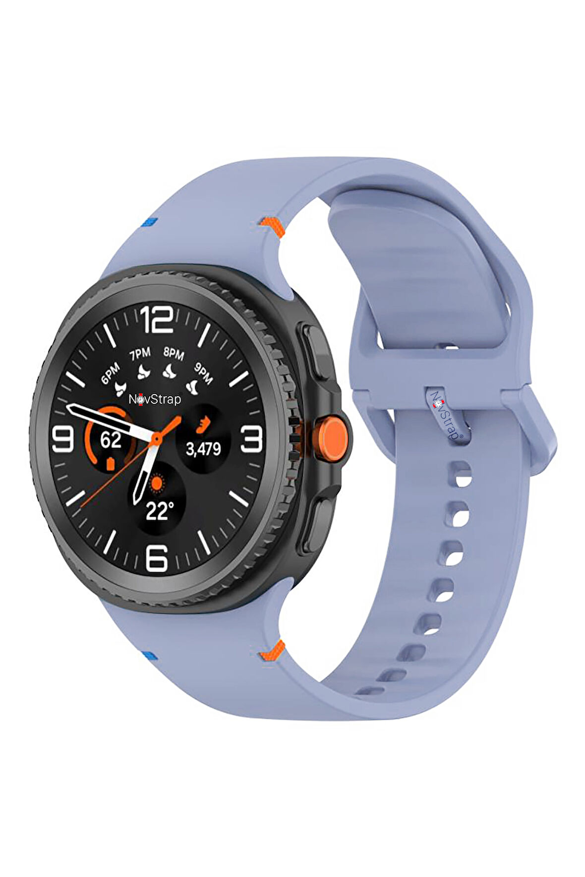 NovStrap Samsung Galaxy Watch 8 40mm 44mm Classic 46mm ile Uyumlu Kordon Lansman Silikon Kayış