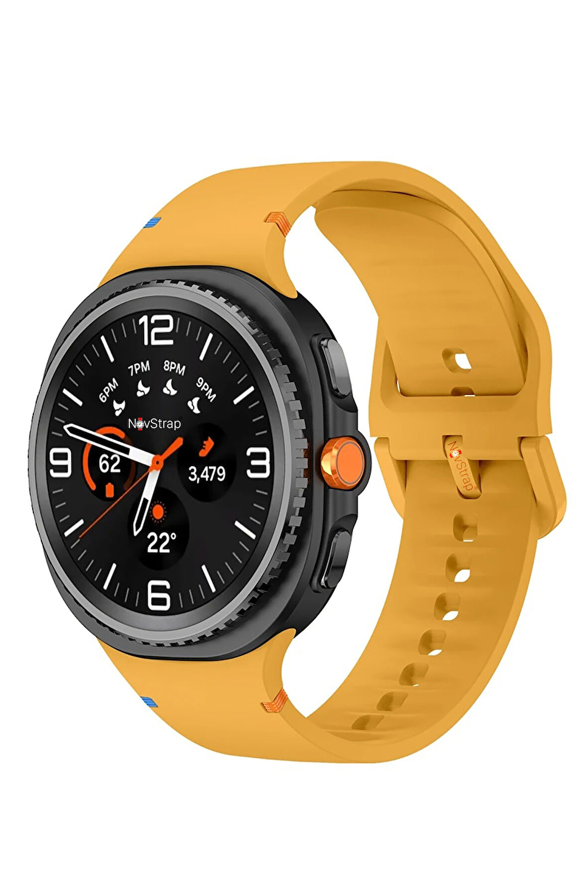 NovStrap Samsung Galaxy Watch 8 40mm 44mm Classic 46mm ile Uyumlu Kordon Lansman Silikon Kayış
