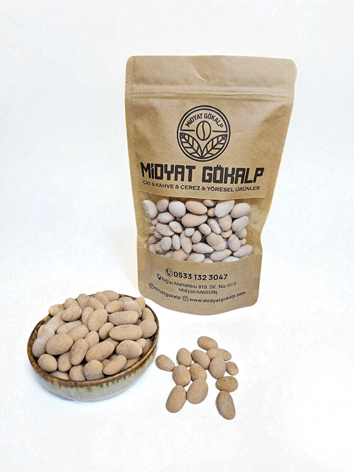 MİDYATGÖKALP MARDİN YÖRESEL TARÇINLI BADEM ŞEKERİ 1000 GR