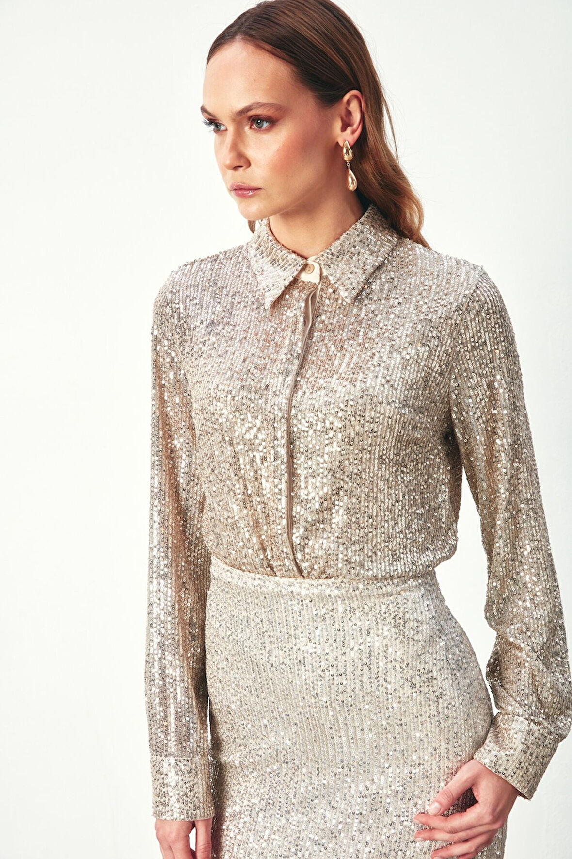 Payetli Salaş Gömlek