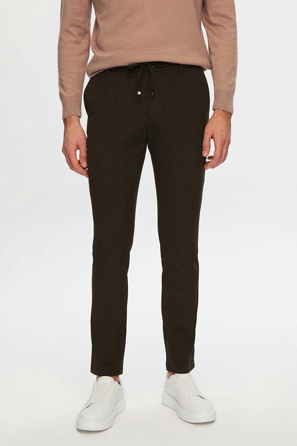 Ds Damat Slim Fit Haki Düz Jogger Pantolon