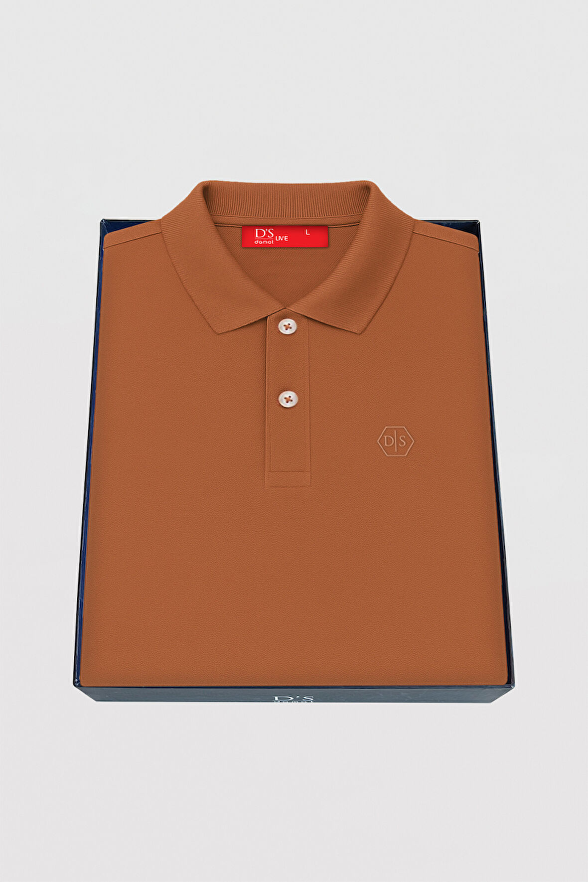 Ds Damat Slim Fit Tütün Kutulu Polo Yaka T-Shirt