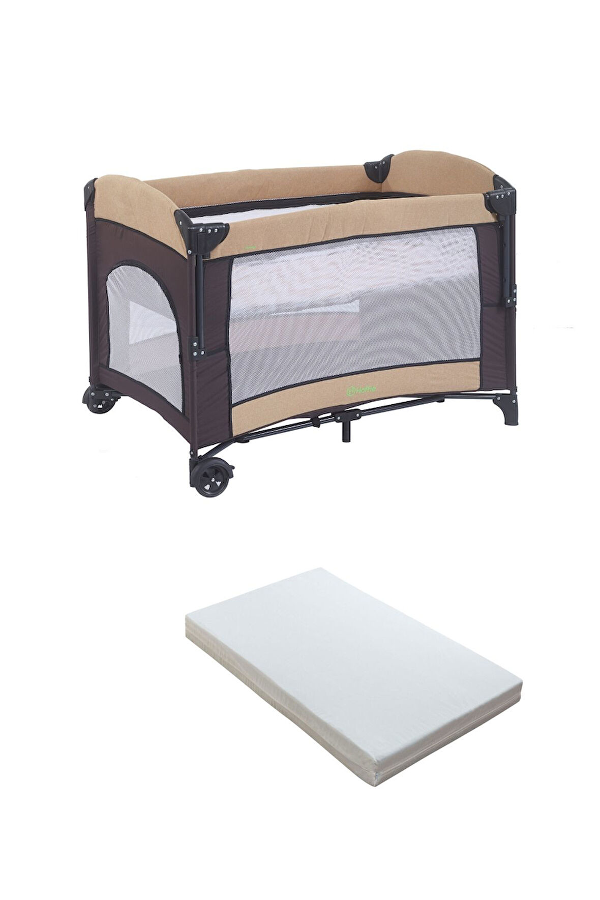 Mastic Anne Yanı Park Yatak Sallanır Oyun Parkı Cibinlikli Yatak Hediyeli 70x110 Cm