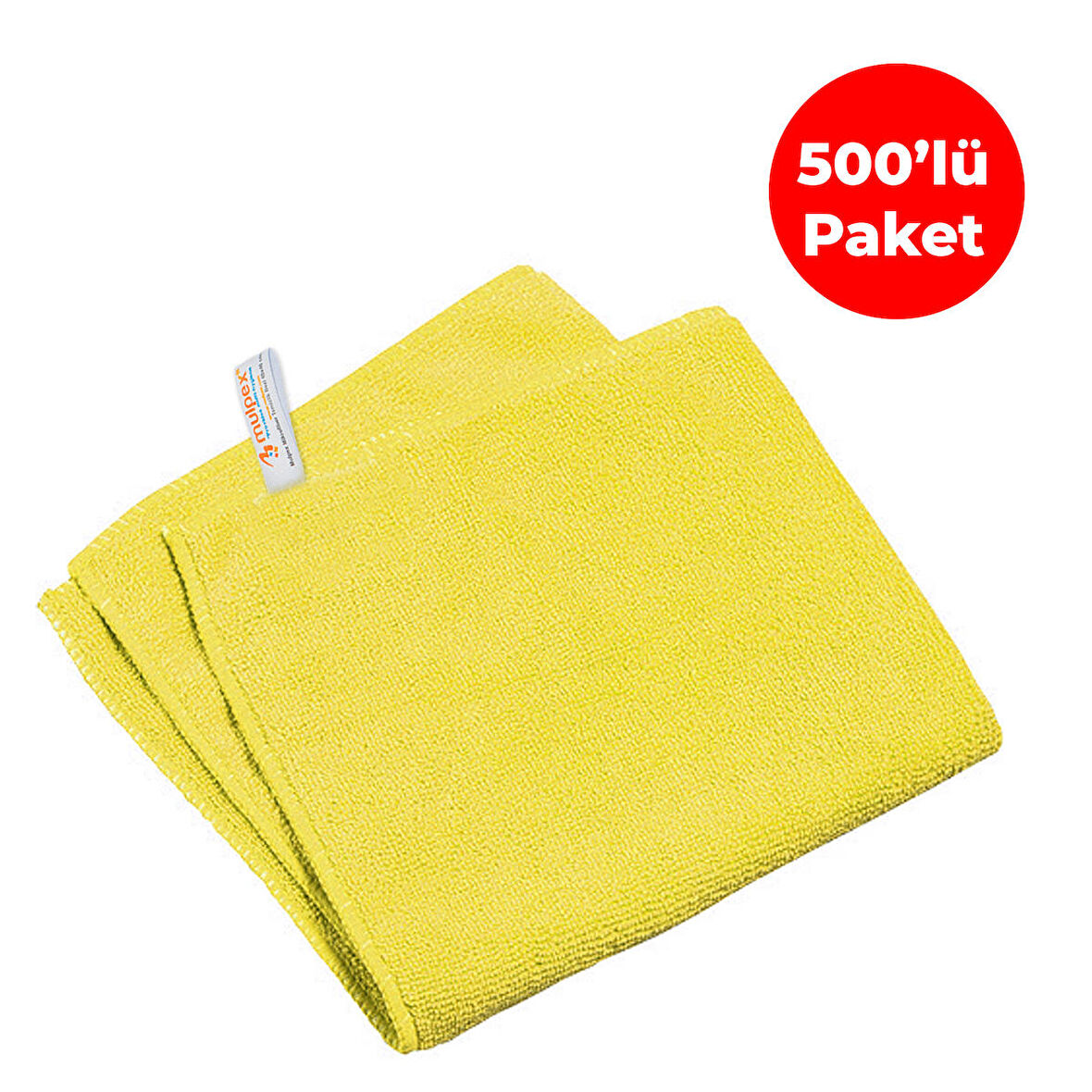 Mulpex Mikrofiber Genel Temizlik Bezi Sarı 40X40 cm. - 500 Adet