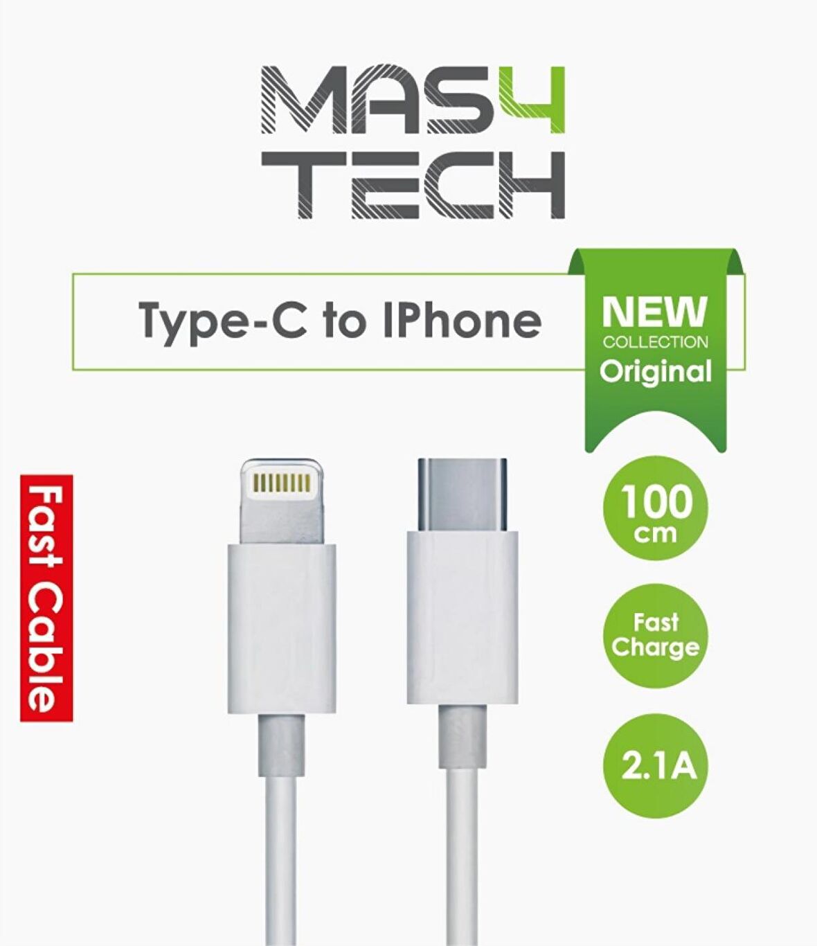 Type-C To Iphone Hızlı Şarj Ve Data Kablo (1 Metre , Orijinal )