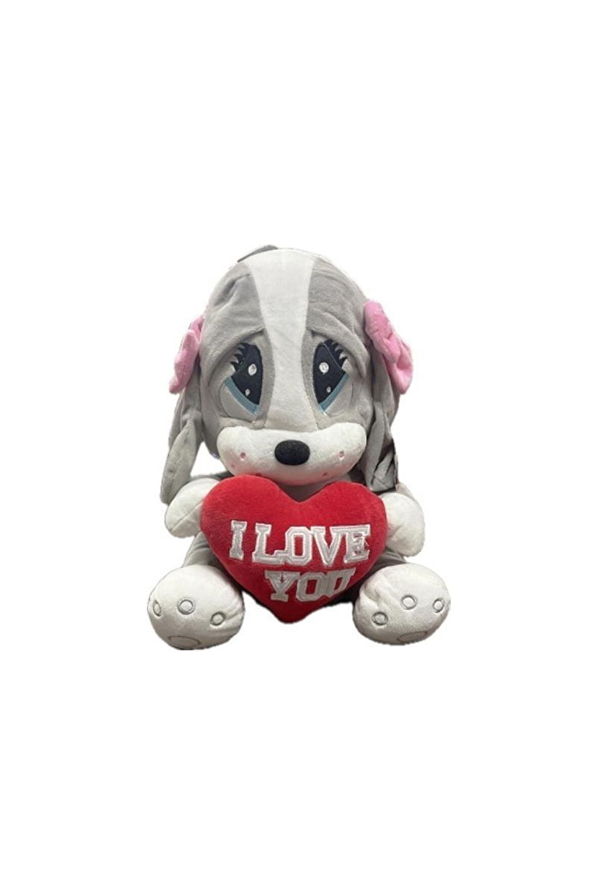 Kalpli Üzgün Köpek Peluş 40 cm 62399