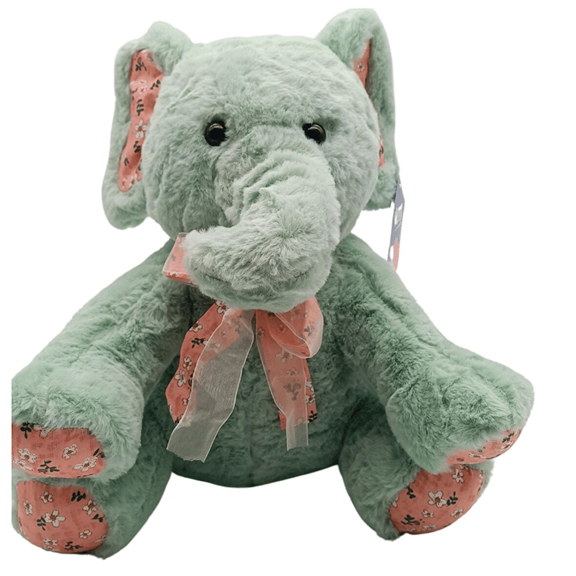 Soft Toy Kurdeleli Fil Peluş Oyuncak 32 Cm- Mint PL-62559