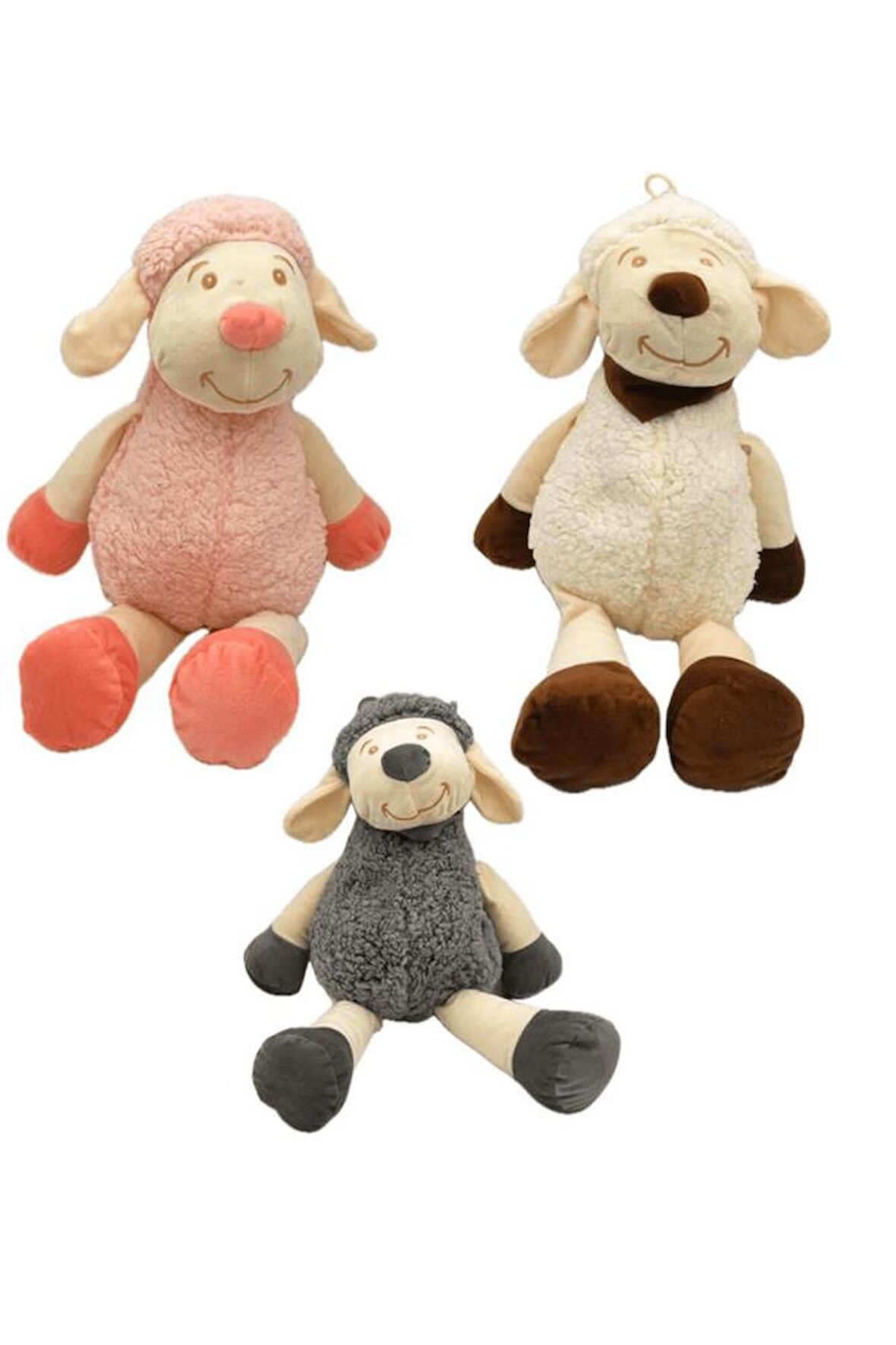 Halley Oyuncak Peluş Renkli Kuzular 45cm(1 Adet)