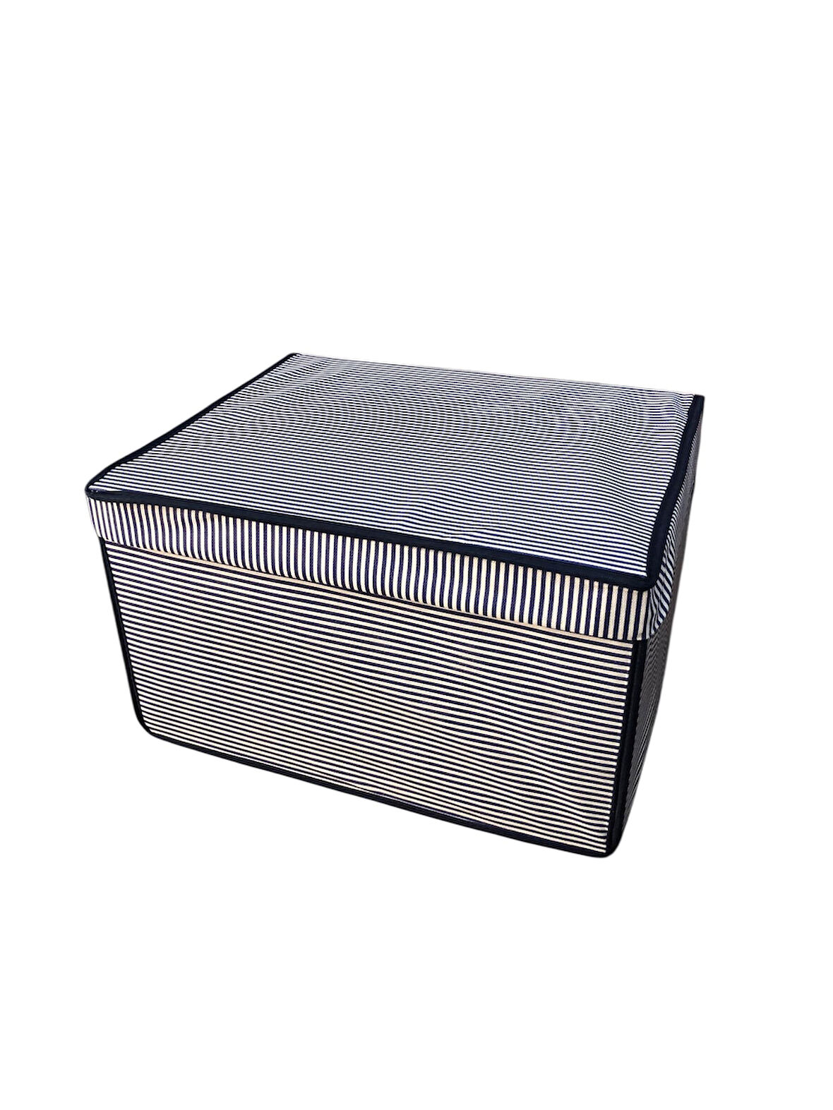 Mega Çok Amaçlı Saklama Kutusu Kutu Hurç Organizer Oyuncak Kutusu Hurç Çizgi Desen 40x60x30