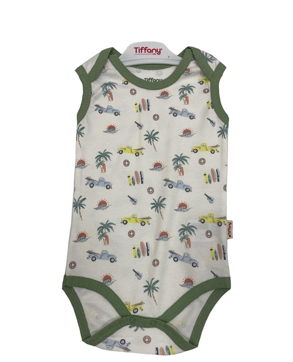 Tiffany Atlet Body Trip Tour Theme Ekru - Yeşil