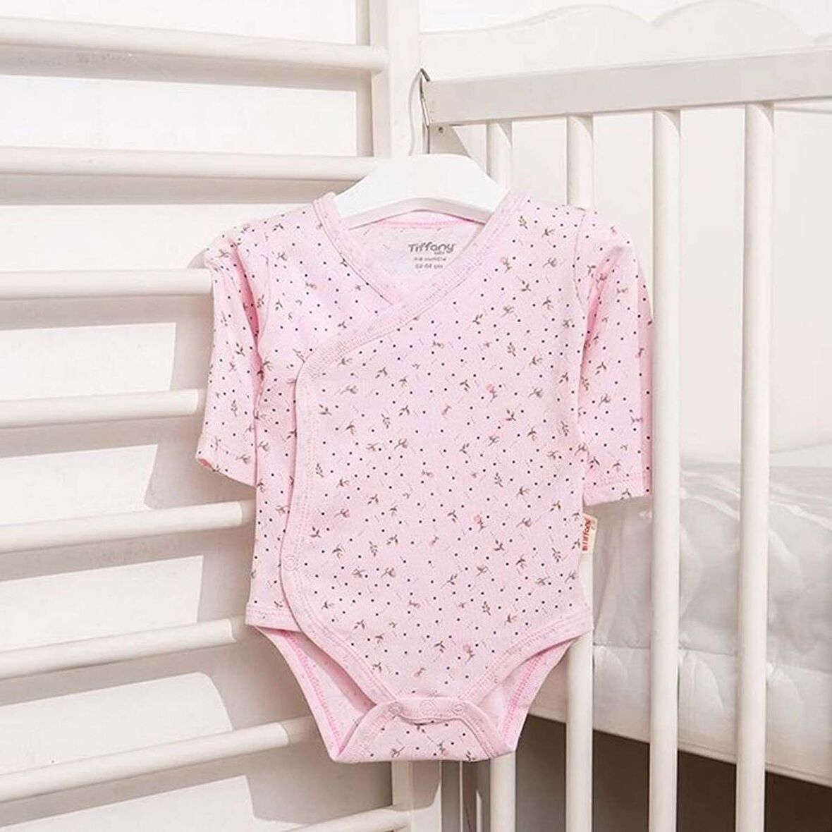 Tiffany Baby Jakarlı Flowering Theme Kruvaze Bebek Body 57022