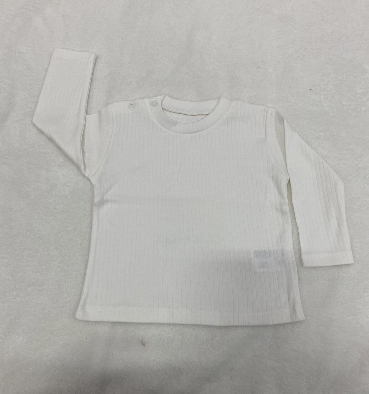 Tiffany Sweatshirt Raporlu Basic Theme Ekru