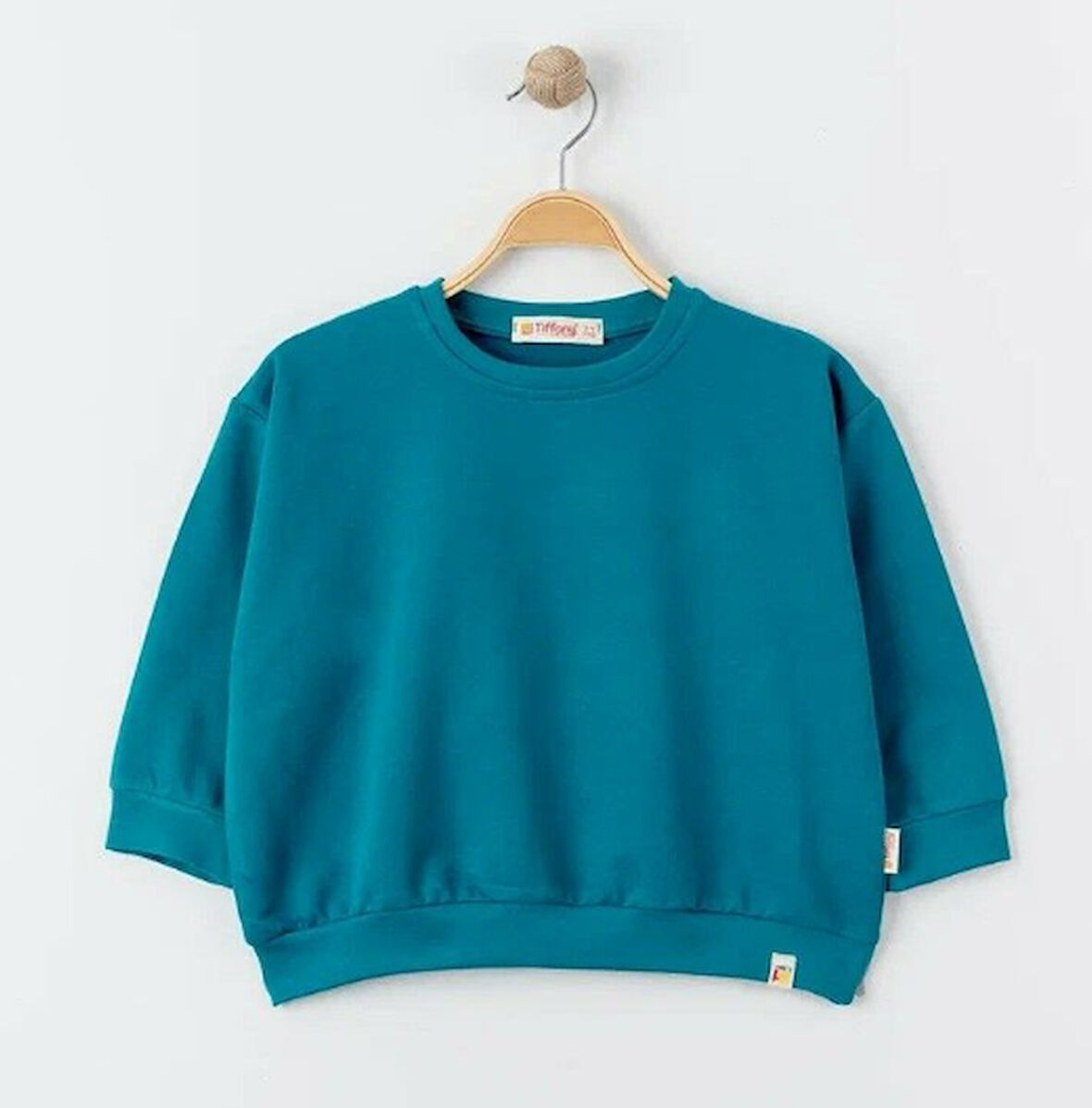 Tiffany Sweatshirt Oversize Theme Turkuaz