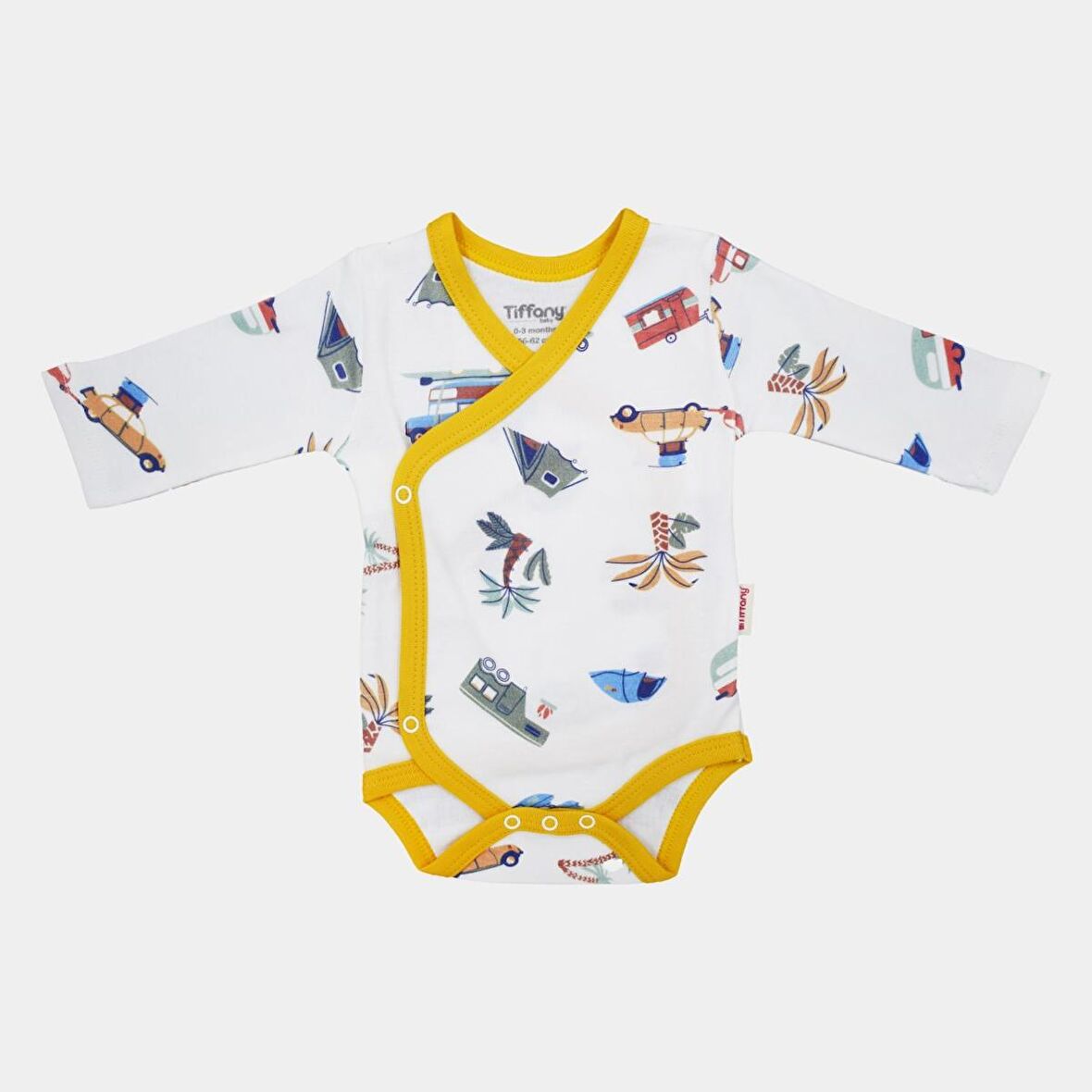 Tiffany Baby Caravan Theme Kruvaze Bebek Body 12022