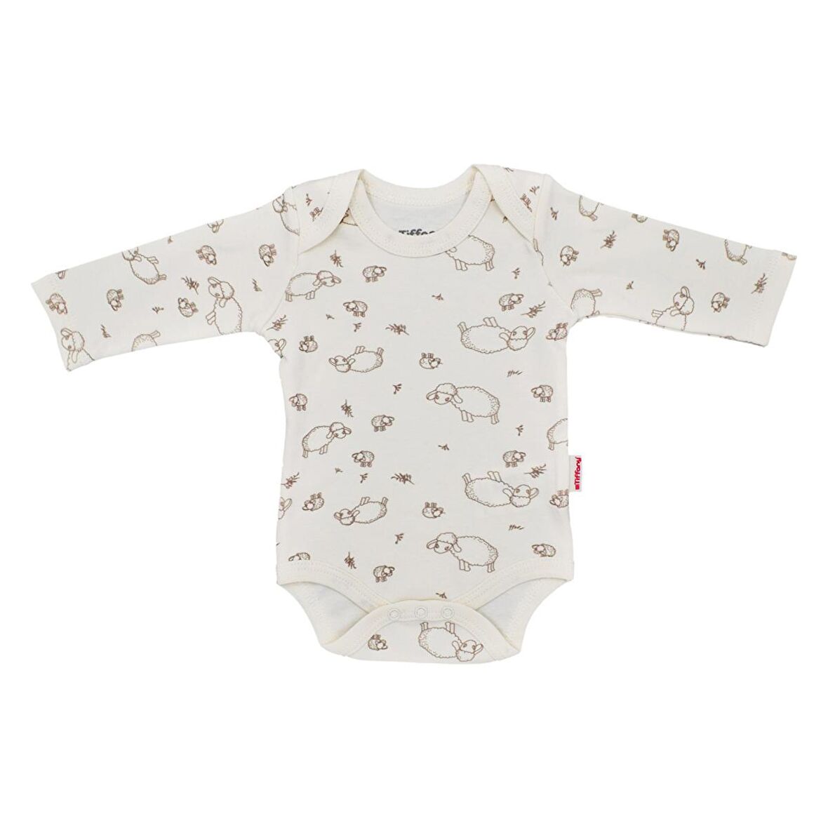 Tiffany Baby Lamb Organik Theme Uzun Kollu Bebek Body 20011