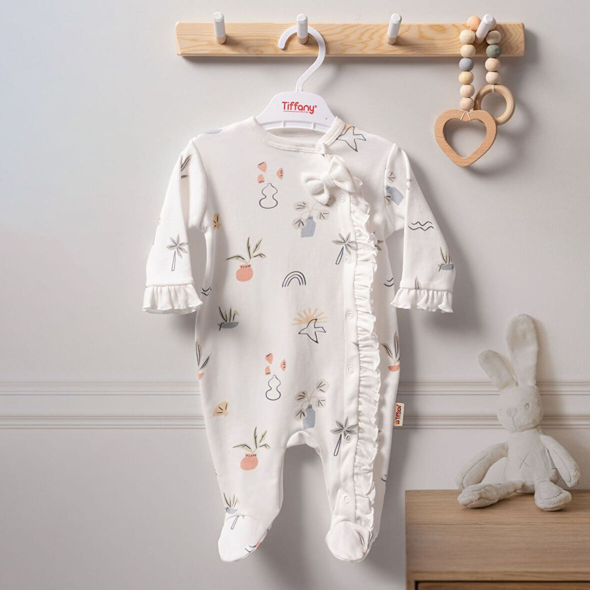 Tiffany Baby Sunny Garden Patikli Bebek Tulumu 2410040