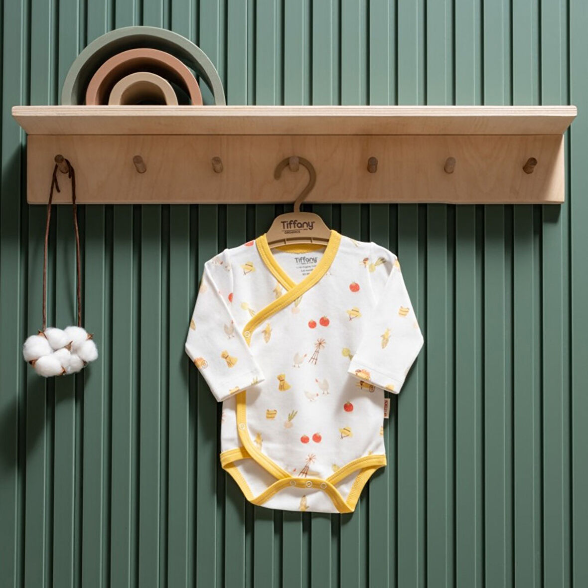 Tiffany Baby Strawberry Organik Theme Kruvaze Body 45022