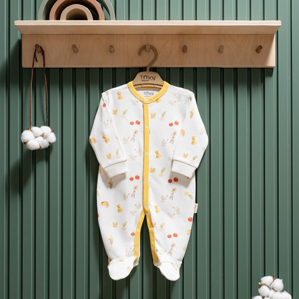 Tiffany Baby Strawberry Organik Theme Patikli Tulum 45033